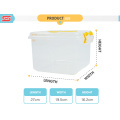 popular nuevo diseño multipropósito caja clara de plástico cubos de almacenamiento con tapa